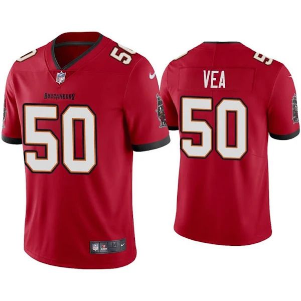 Men Tampa Bay Buccaneers 50 Vita Vea Nike Red Vapor Limited NFL Jersey